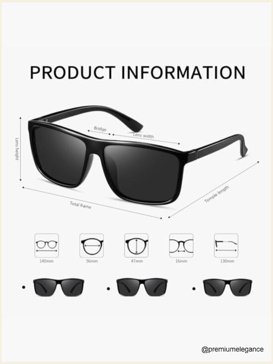 Polarized Sport Sunglasses Rectangle UV400 Protection Unisex Adult main image 4